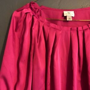 Worthington Tops - Worthington small petite silk hot pink blouse Worthington Tops - Worthington small petite silk hot pink blouse